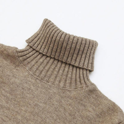 Winter Warm Turtleneck Pullover Long Dresses for Women