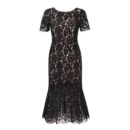Sexy Backless Elegant Lace Dresses for Women