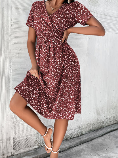 Summer Daily Short Sleeves Sun Dresses