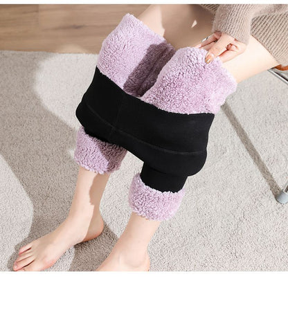 Winter Warm Velvet High Waist Pants Leggings