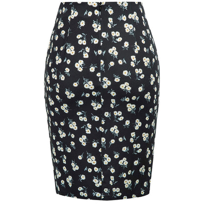 Sexy Casual Floral Print Bodycon Women Skirts