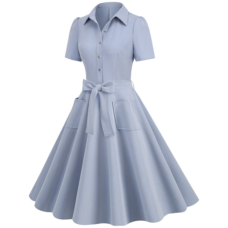 Elegant Short Sleeves Ball Dresses with Belt