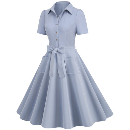 Elegant Short Sleeves Ball Dresses with Belt