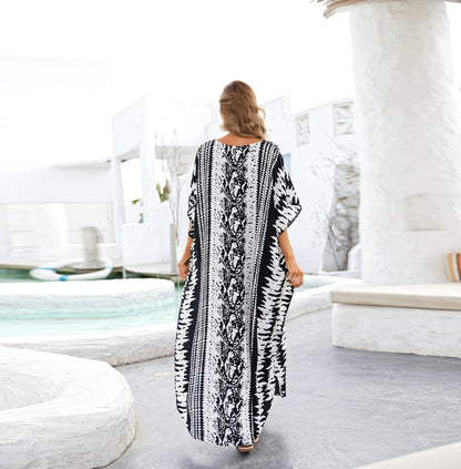 Women Summer Casual Plus Sizes Long Bikinis Cover Ups