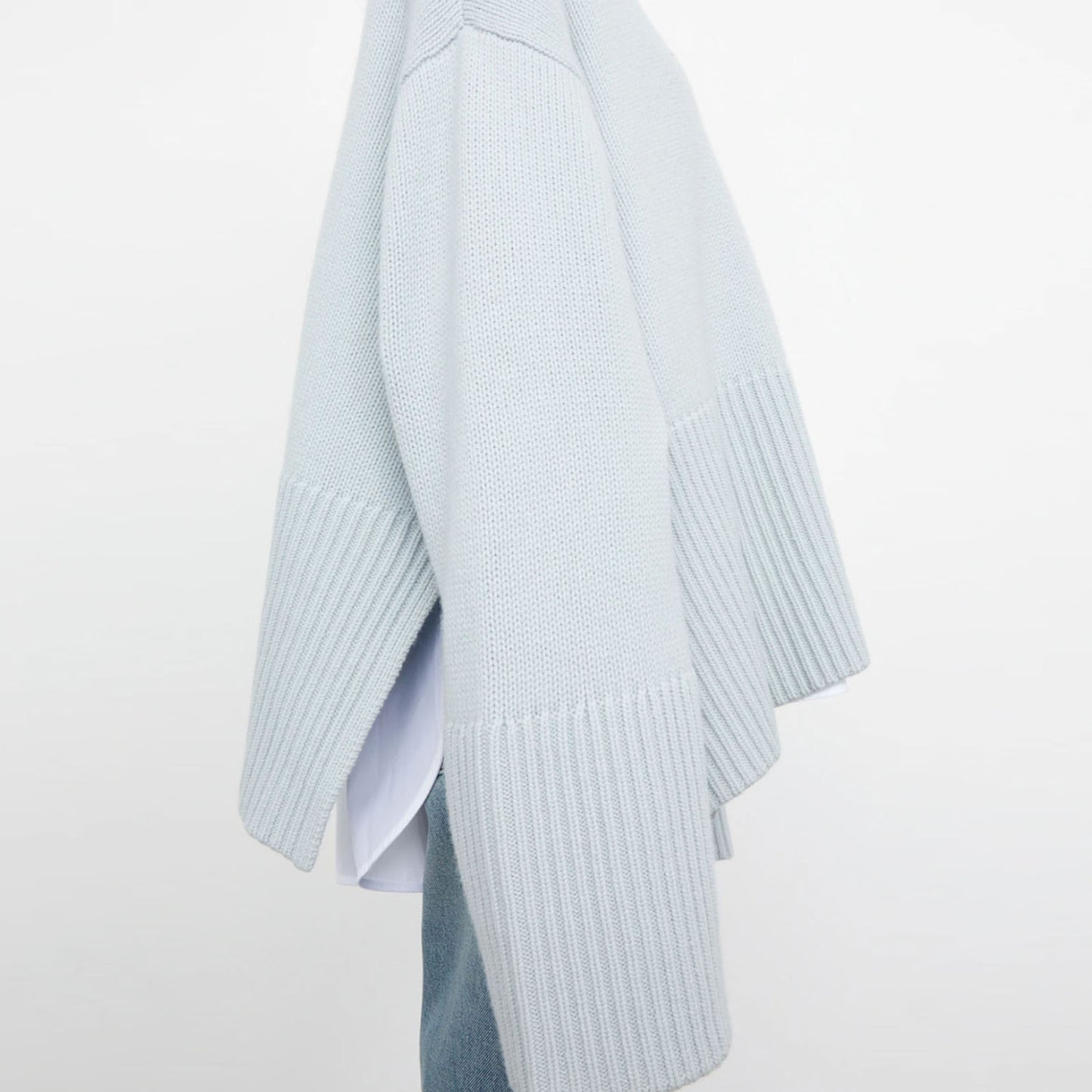 Women High Neck Knitting Striped Sweaters