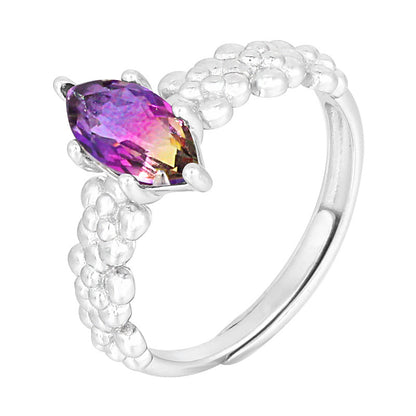 Fashion Colorful Sterling Silver Rings for Women