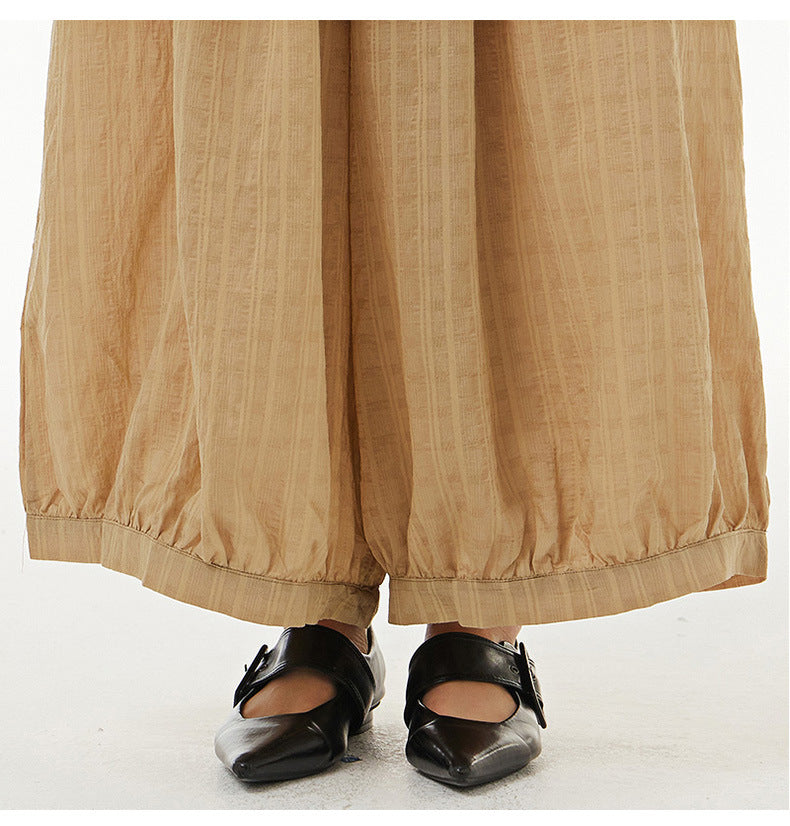 Vintage Designed Plus Sizes Summer Wide Legs Pants