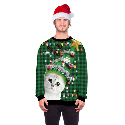 Christmas Cat His-and-hers Hoodies Sweaters