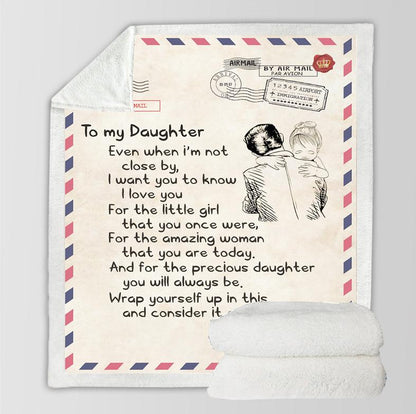 To Your Loved Envelope Style Sherpa Blanket-To My Girlfriend-50*60(inch)-Free Shipping at meselling99