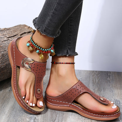 Summer Flip Flop PU Summer Beach Slippers