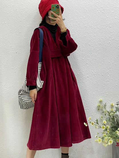 Vintage Plus Sizes High Waist Cozy Dresses