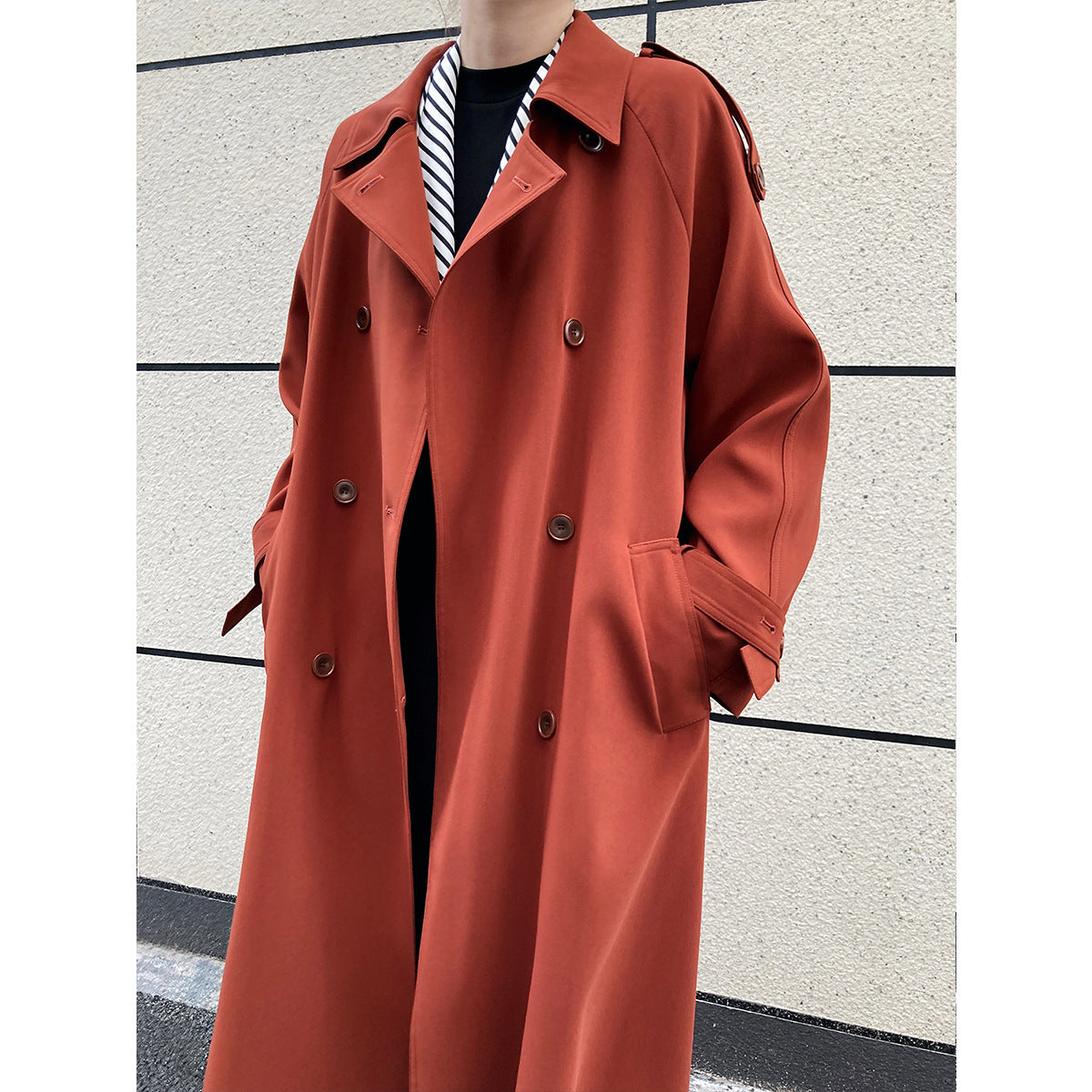 Fashion Fall Wind Break Long Overcoats for Women
