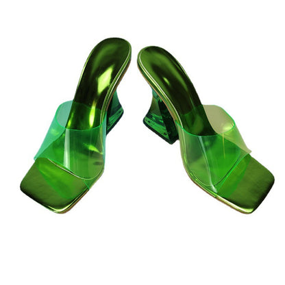 Sexy Wine Cup Shaped Heels Ladies Sandals