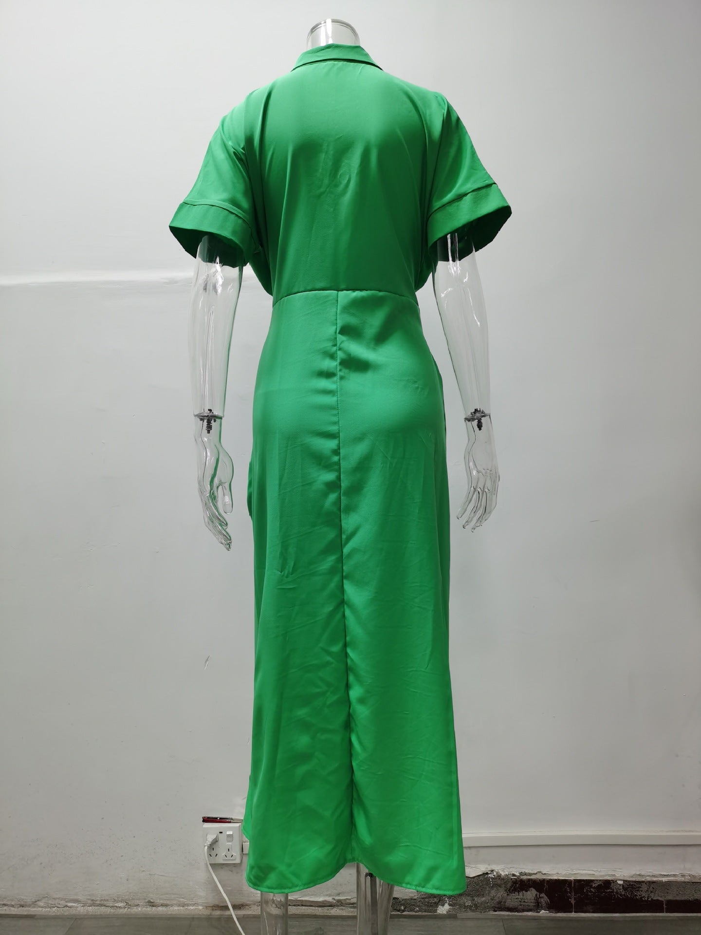 Summer Women Midi Length Shirts Dresses