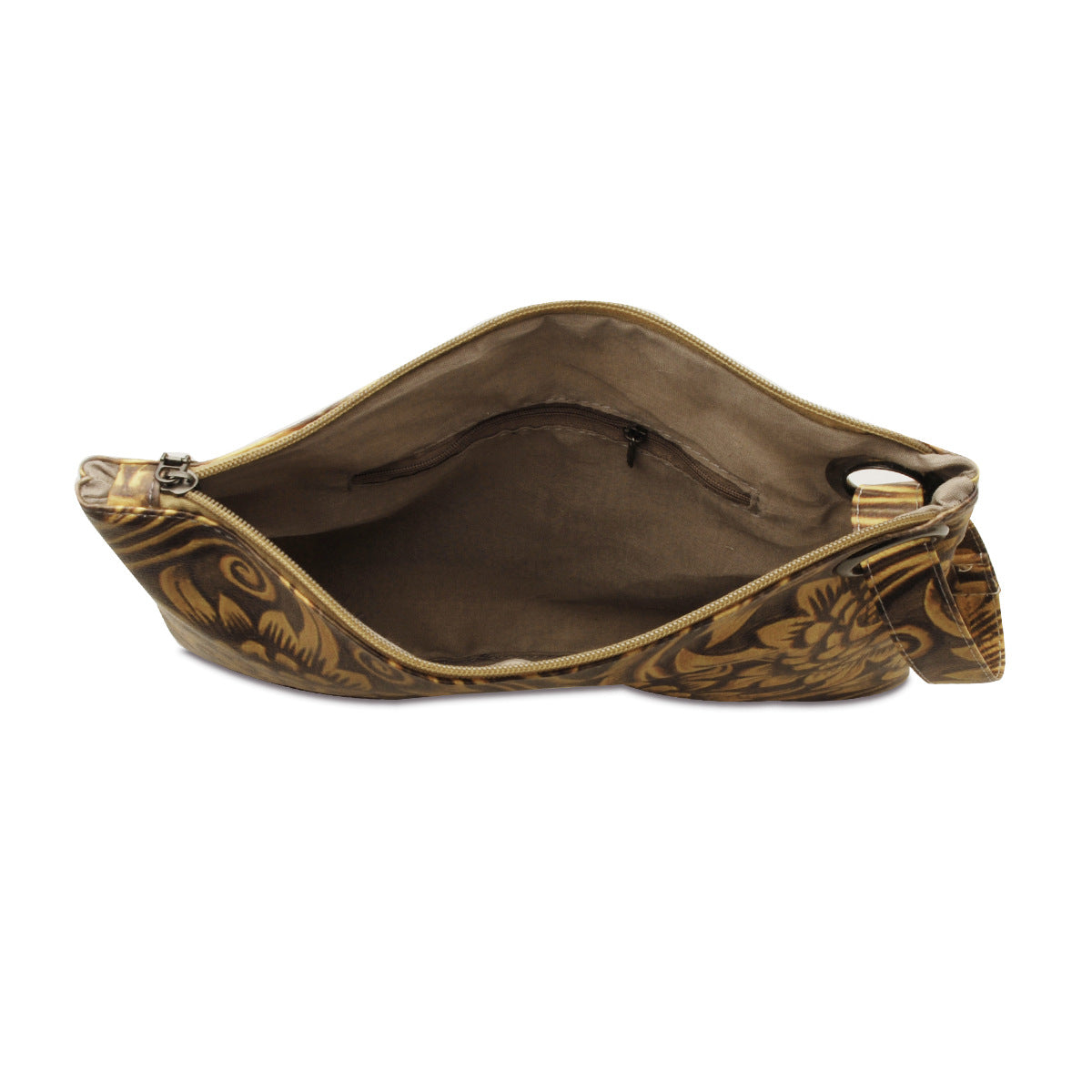 Women Sunflower Print Pu Leather Evening Clutch Bags