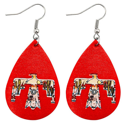 Christmas Vintage Animal Print Earrings 2 Sets
