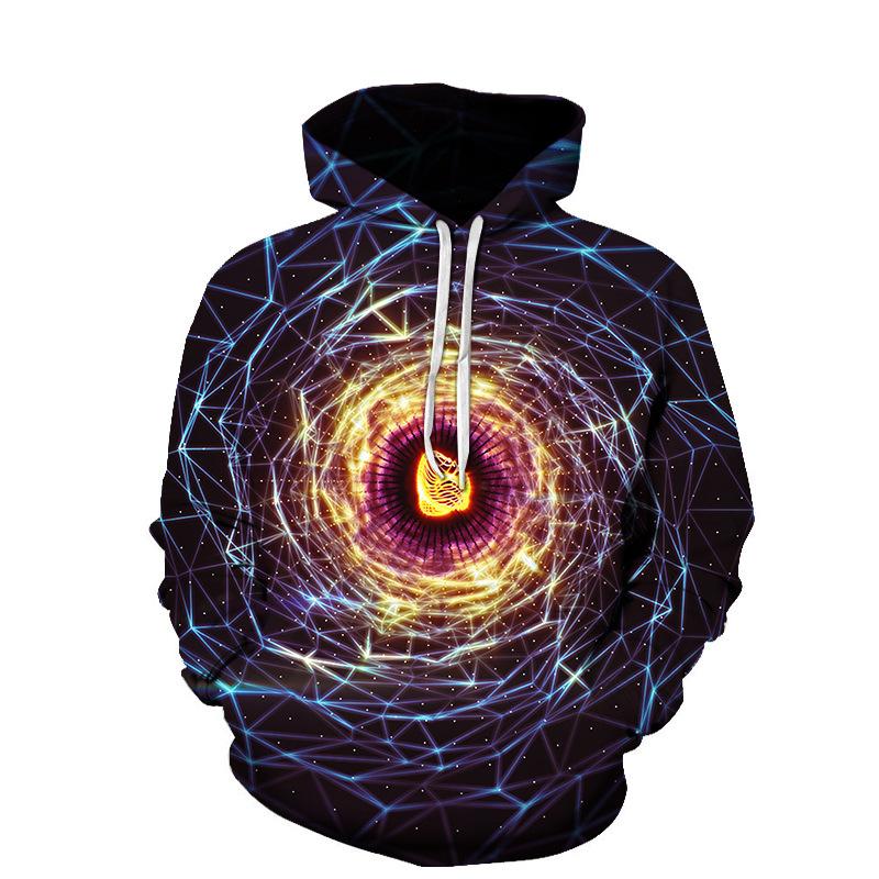 Plus Sizes 3D Print Halloween Fall Pullover Hoodies-STYLEGOING