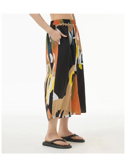 Fashion Colorful High Waist Summer Women Pants