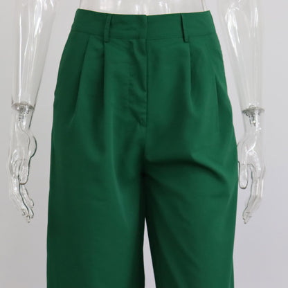 Casual High Waist Women Wide Legs Pants