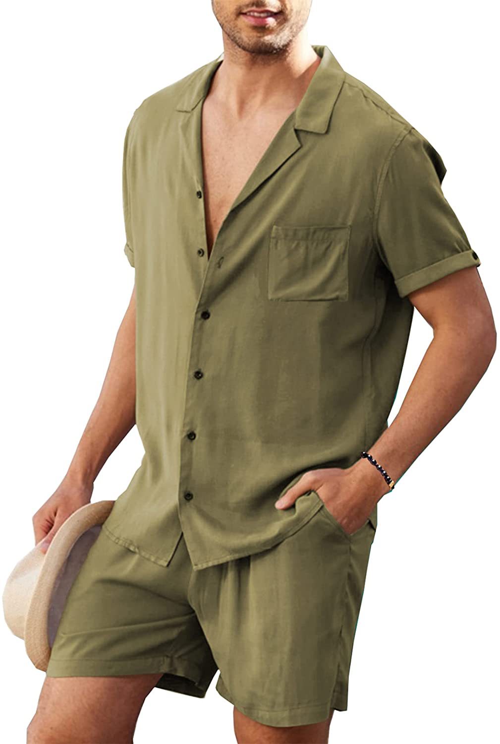 Casual Summer Men's Short Sleeves T Shirts and Shorts