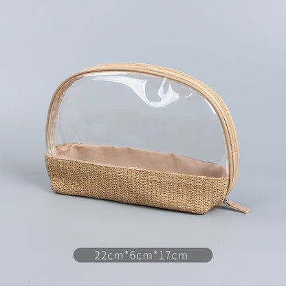 Portable Woven Women Transparent Make Up Bags for Traveling