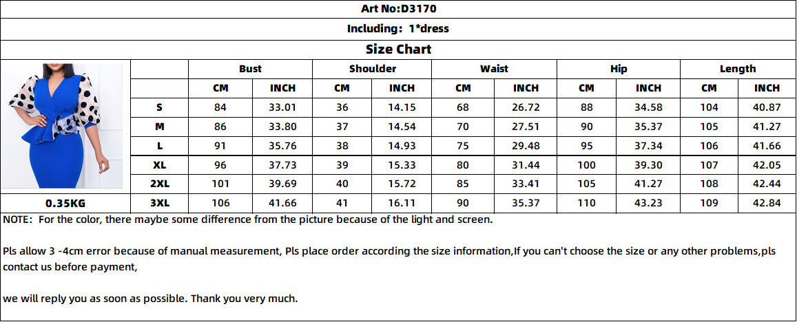 Elegant Puff Sleeves Women Dresses
