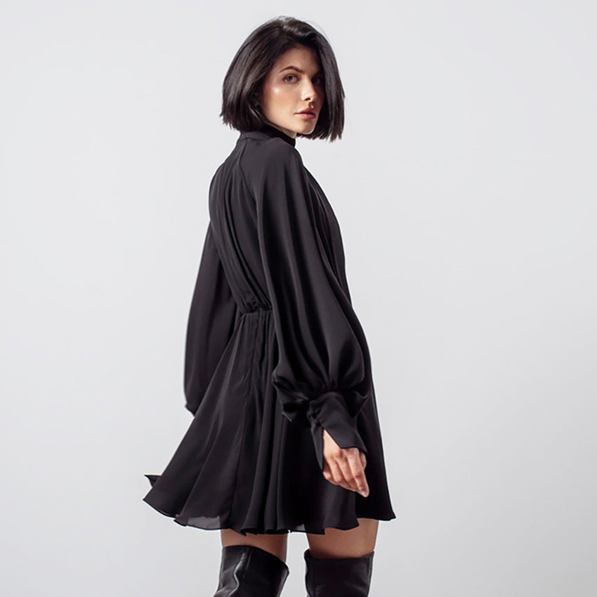 Elegant Bowknot Chiffon A Line Mini Dresses