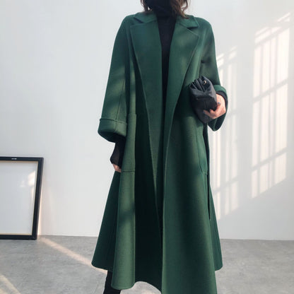 Luxury Woolen Winter Long Overcoat for Women