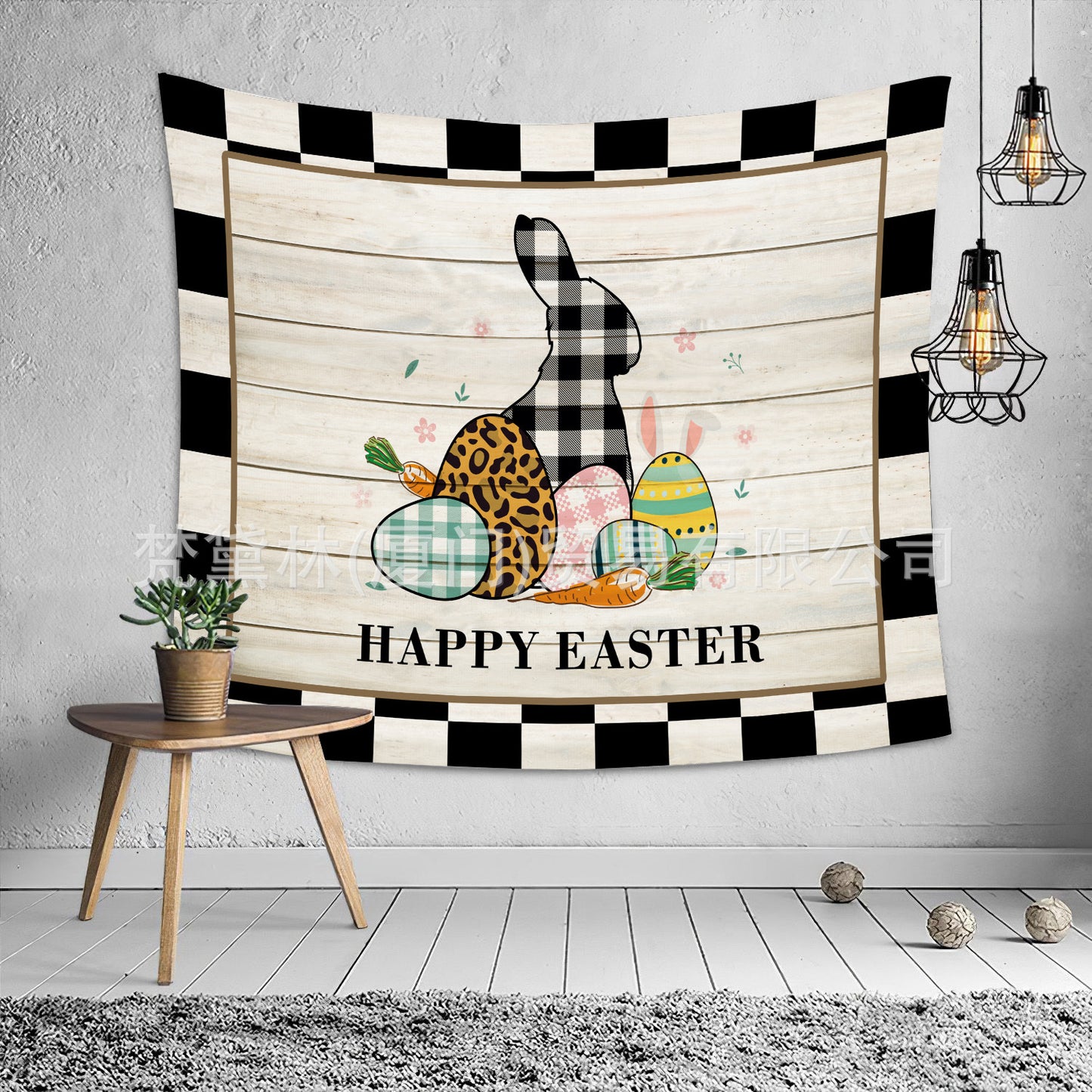Happy Easter Day Room Wall Tapestry for Decoration