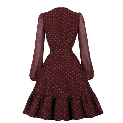 Elegant Tulle Ruffled Long Sleeves Dresses
