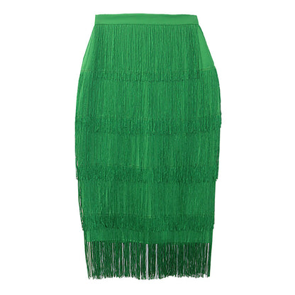 Sexy High Waist Tassels Skirts