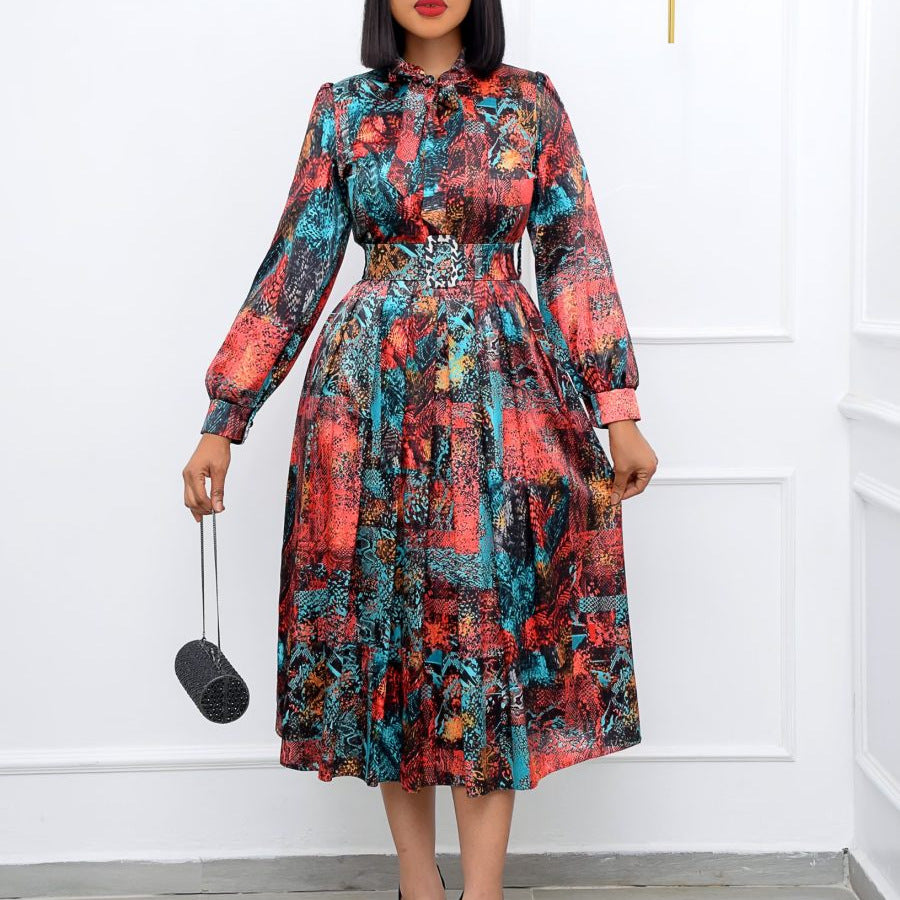 Elegant High Waist Plus Sizes Party Dresses for Women