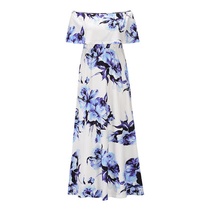 Sexy Strapless Women Boho Long Dresses