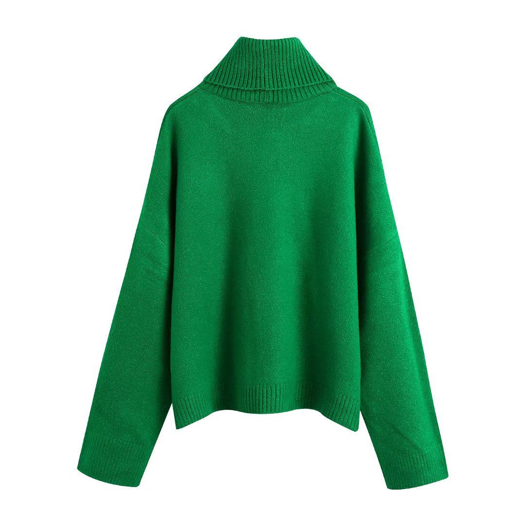 Winter Turtleneck Knitted Sweaters for Women