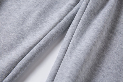 Casual Pullover Hoodies and Sports Pants Sets for Women and Men