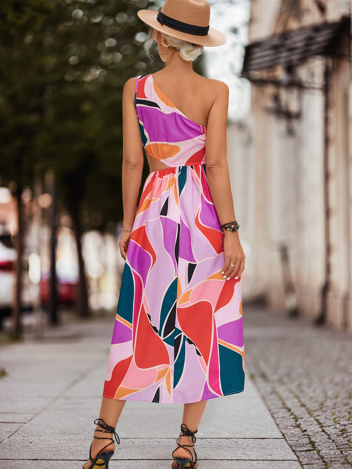 Sexy One Shoulder Summer Long Daily Dresses