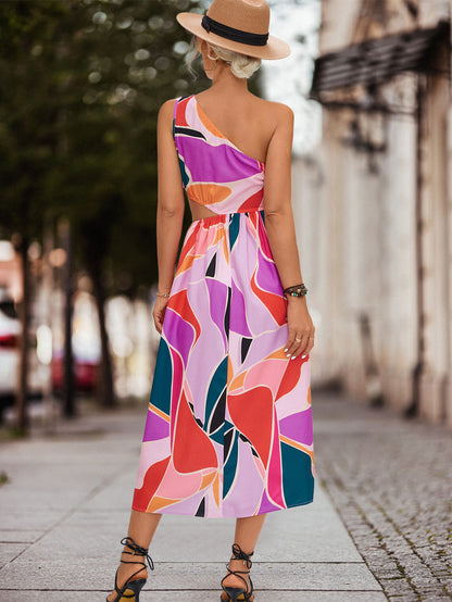 Sexy One Shoulder Summer Long Daily Dresses