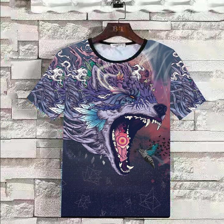 Summer 3D Animal Print Men T Shirts-STYLEGOING