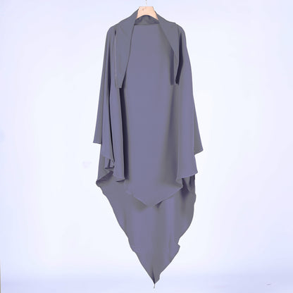 Women Plus Sizes Dresses with Scarf