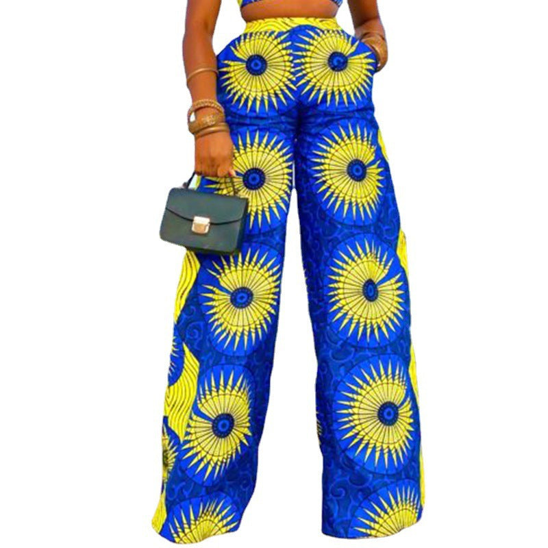 Casual High Waist Women Straight Pants