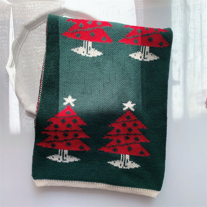 Lovely Warm Knitting Girl's Scarf for Christmas