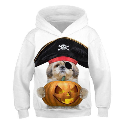 3D Print Halloween Cartoon Cat Hoodies-STYLEGOING