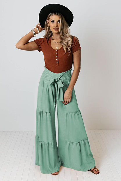 Casual Elastic Waist Loose Pants for Women
