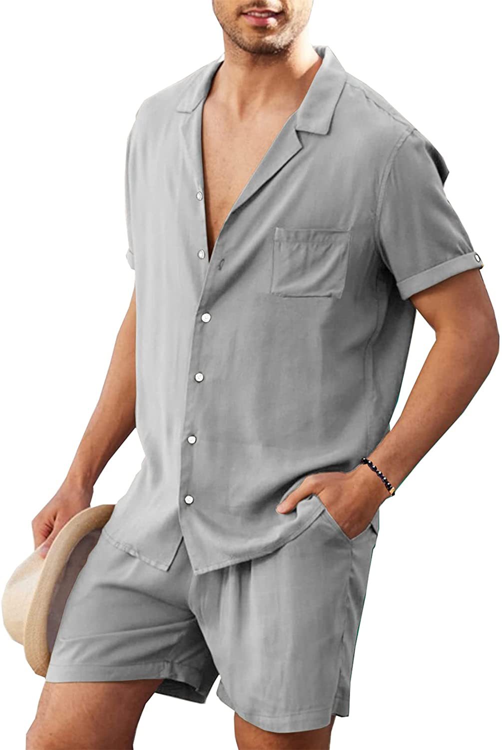 Casual Summer Men's Short Sleeves T Shirts and Shorts