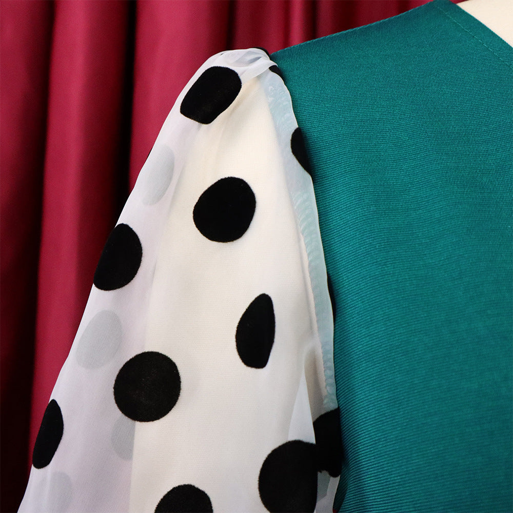 Fashion Polka Dot Tulle Women Dresses