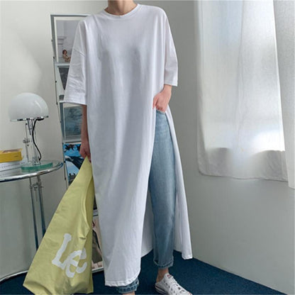 Cozy Plus Size Leisure Cotton Dress-STYLEGOING