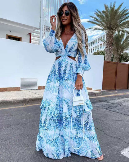 Summer Long Sleeves Maxi Dresses