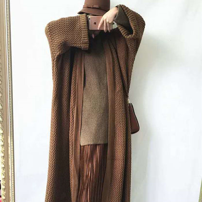 Casual Women Kntting Long Cardigan Overcoat