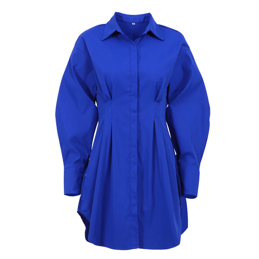 Vintage Long Sleeves Short Shirts Dresses