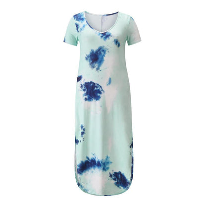 Plus Sizes High Waist Long Summer Dresses-STYLEGOING